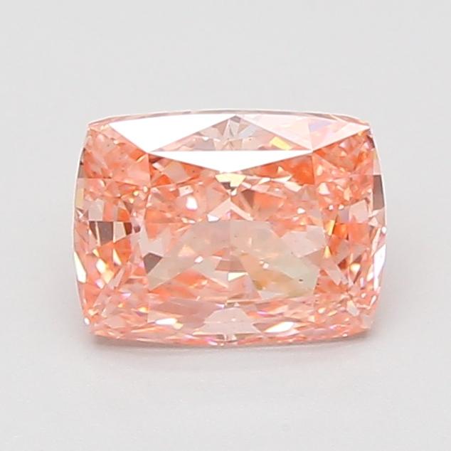 1.59 Ct. Fancy Vivid Pink Cushion Lab Grown Diamond