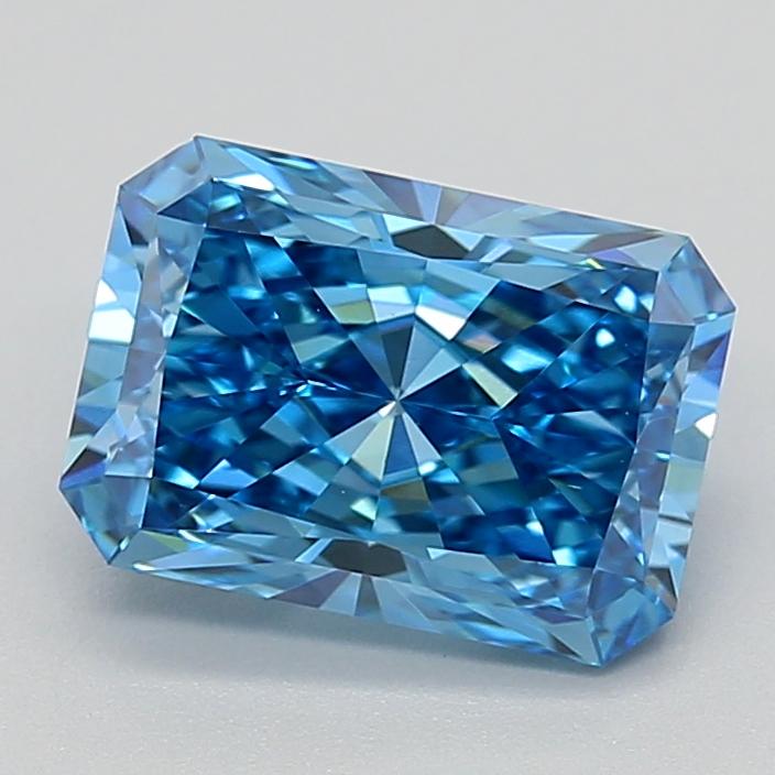 1.81 Ct. Fancy Vivid  Blue Radiant Lab Grown Diamond