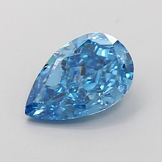 1.33 Ct. Fancy Vivid Blue Pear Lab Grown Diamond