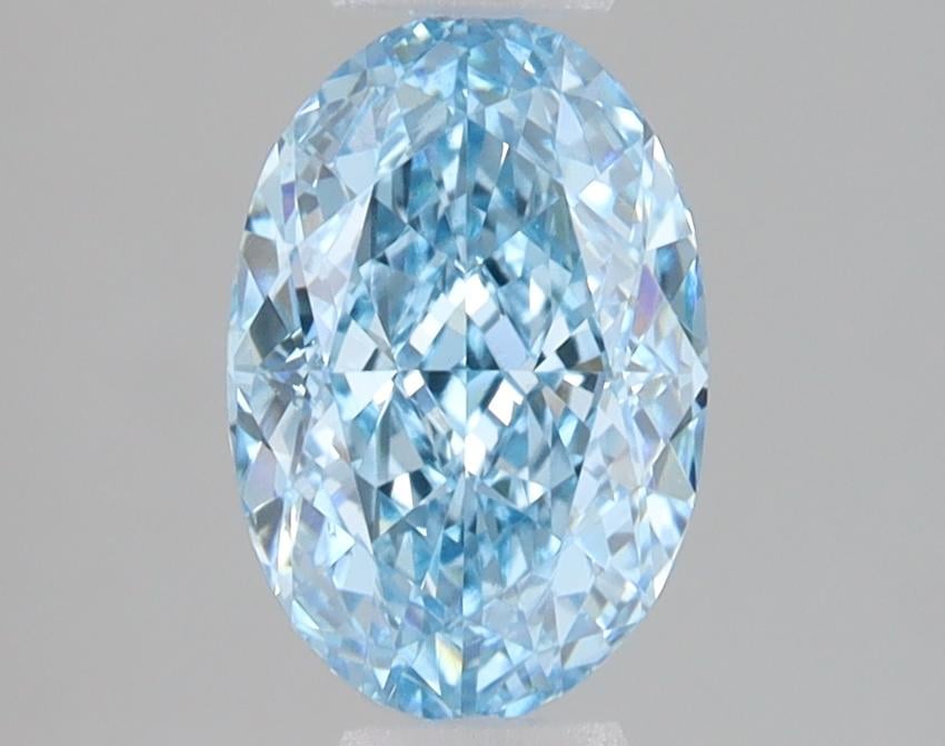 1.77 Ct. Fancy Vivid Blue Oval Lab Grown Diamond