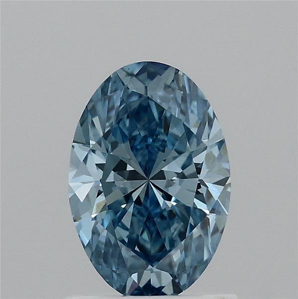 1.01 Ct. Fancy Vivid Blue Oval Lab Grown Diamond