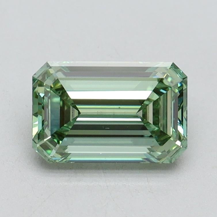 1.06 Ct. Fancy Intense Pacific Green Emerald Lab Grown Diamond