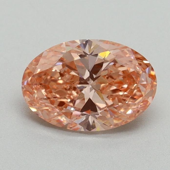 0.79 Ct. Fancy Vivid Pink Oval Lab Grown Diamond