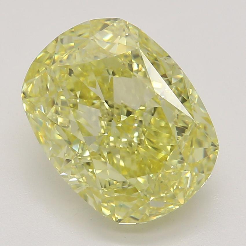 2.05 Ct. Fancy Intense Yellow Cushion Diamond