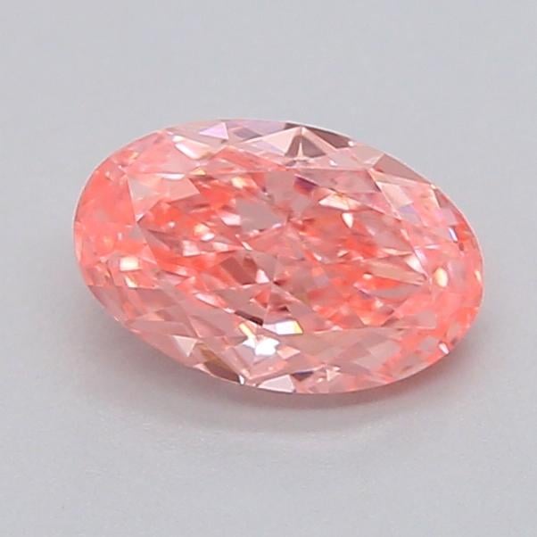 0.35 Ct. Fancy Vivid  Pink Oval Lab Grown Diamond