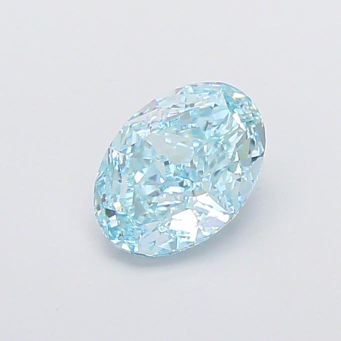 1.53 Ct. Fancy Vivid  Blue Oval Lab Grown Diamond