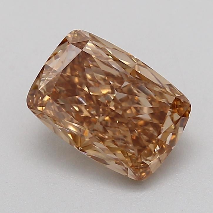 1.05 Ct. Fancy Light  Brown Cushion Lab Grown Diamond