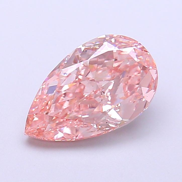 2.01 Ct. Fancy Intense Pink Pear Lab Grown Diamond