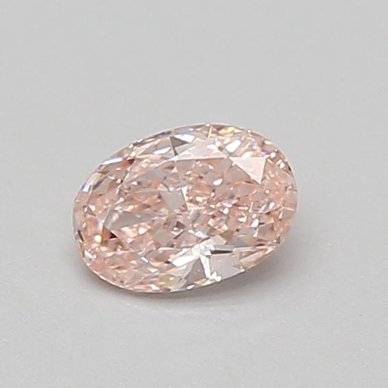 0.44 Ct. Fancy Intense Pink Oval Lab Grown Diamond