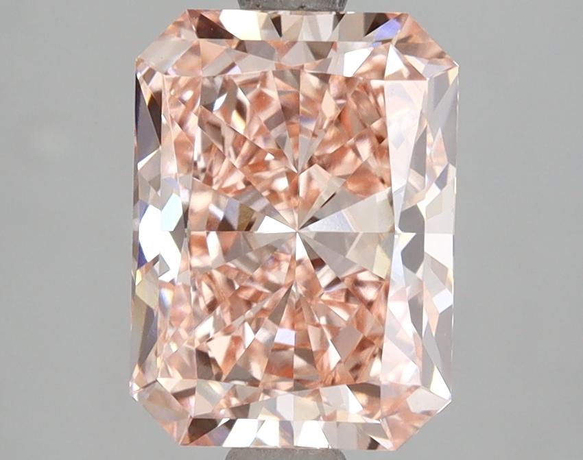 3.07 Ct. Fancy Intense Pink Radiant Lab Grown Diamond