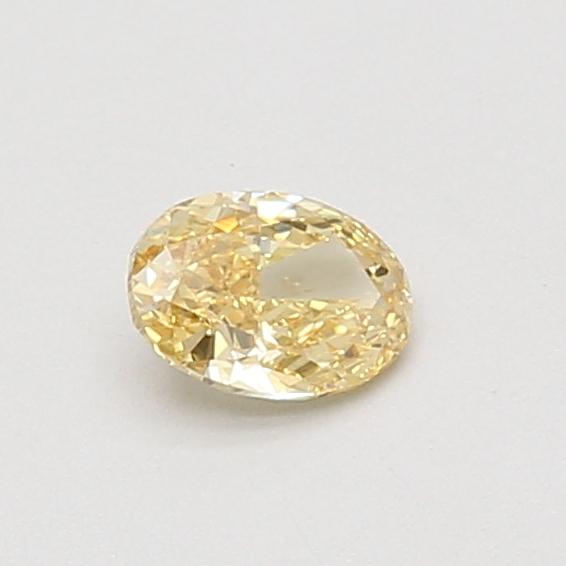 0.33 Ct. Fancy Intense Yellow Oval Lab Grown Diamond