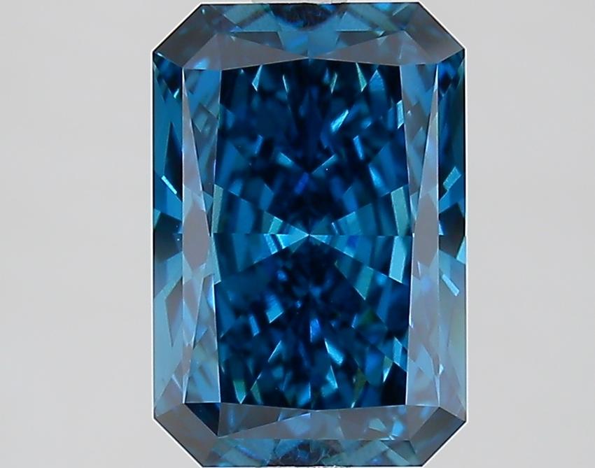 2.52 Ct. Fancy Vivid Blue Radiant Lab Grown Diamond
