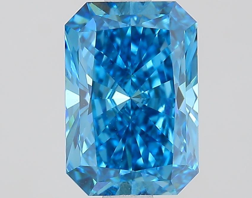 1.52 Ct. Fancy Vivid Blue Radiant Lab Grown Diamond