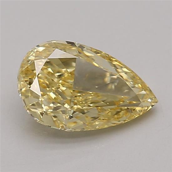 1.03 Ct. Fancy Vivid Yellow Pear Lab Grown Diamond