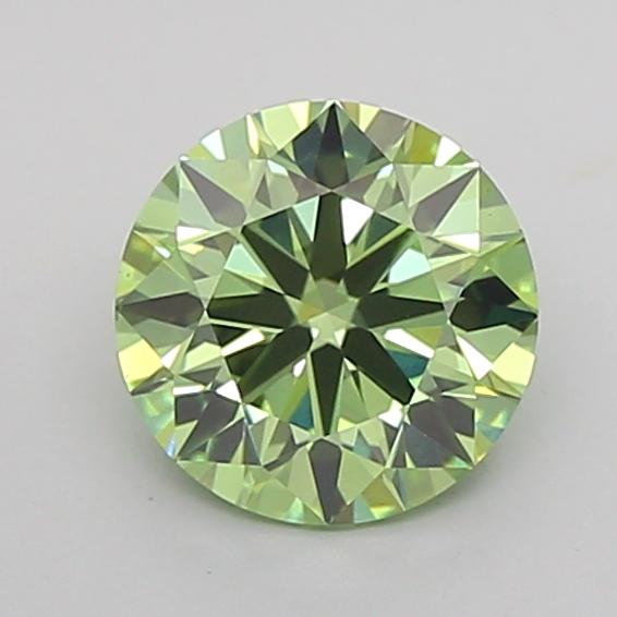 1.05 Ct. Fancy Vivid Green Round Lab Grown Diamond
