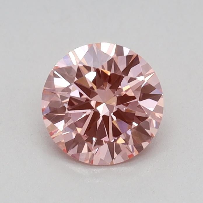 0.42 Ct. Fancy Vivid Pink Round Lab Grown Diamond