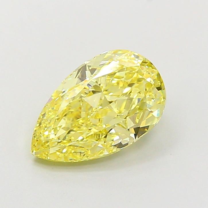 2.04 Ct. Fancy Intense Yellow Pear Lab Grown Diamond
