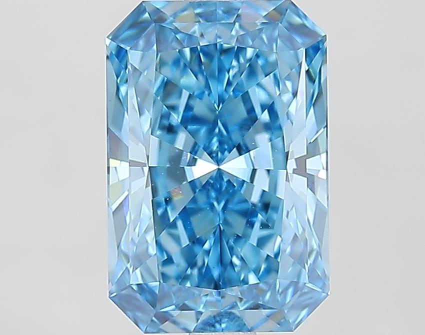 2.71 Ct. Fancy Vivid Blue Radiant Lab Grown Diamond