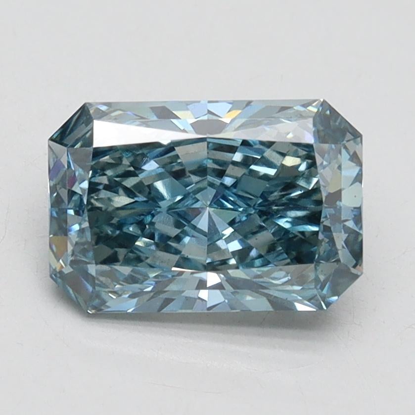 1.64 Ct. Fancy Vivid Blue Radiant Lab Grown Diamond