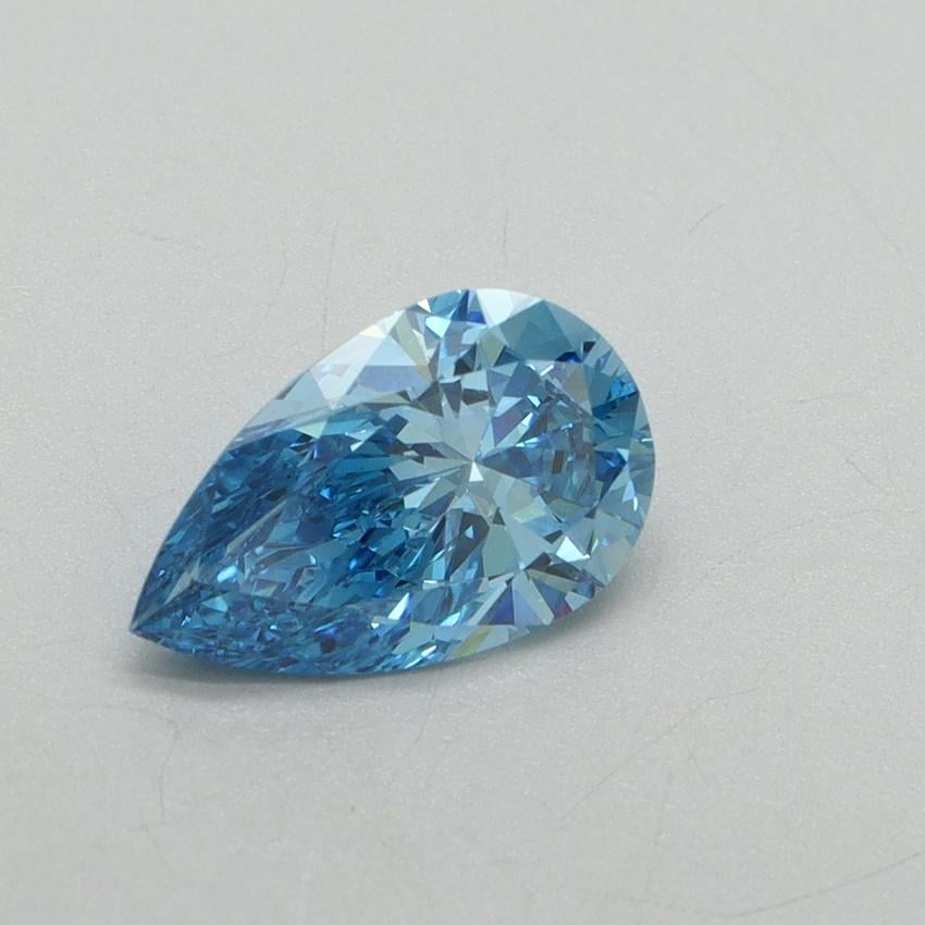 1.15 Ct. Fancy Vivid Blue Pear Lab Grown Diamond