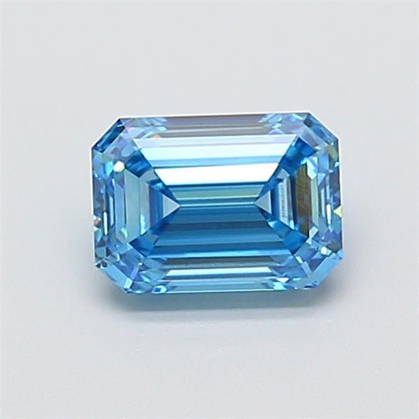 1.02 Ct. Fancy Vivid Blue Emerald Lab Grown Diamond