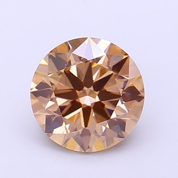 1.30 Ct. Fancy Light  Brown Round Lab Grown Diamond