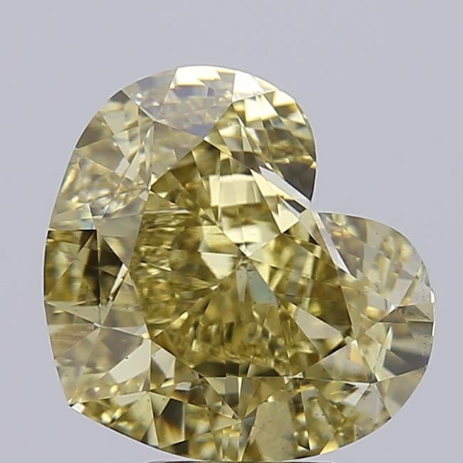 6.04 Ct. Fancy Intense Yellow Heart Lab Grown Diamond