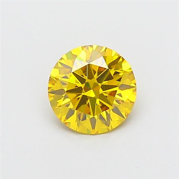 1.04 Ct. Fancy Vivid Yellow Round Lab Grown Diamond