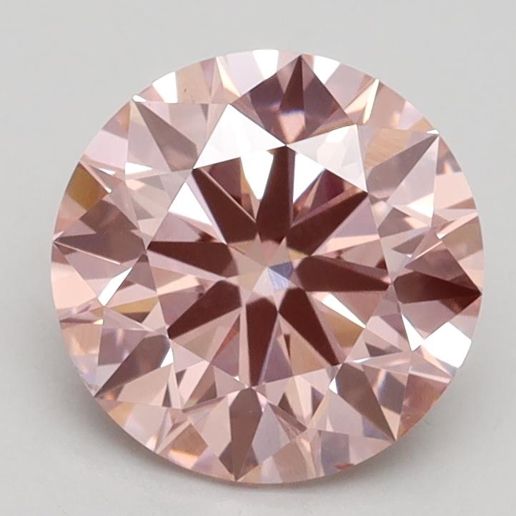 2.00 Ct. Fancy Intense Pink Round Lab Grown Diamond