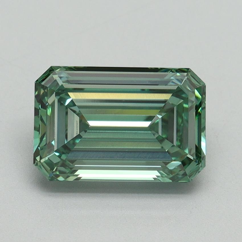 2.27 Ct. Fancy Vivid Green Emerald Lab Grown Diamond