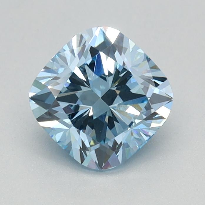 0.82 Ct. Fancy Intense Blue Cushion Lab Grown Diamond