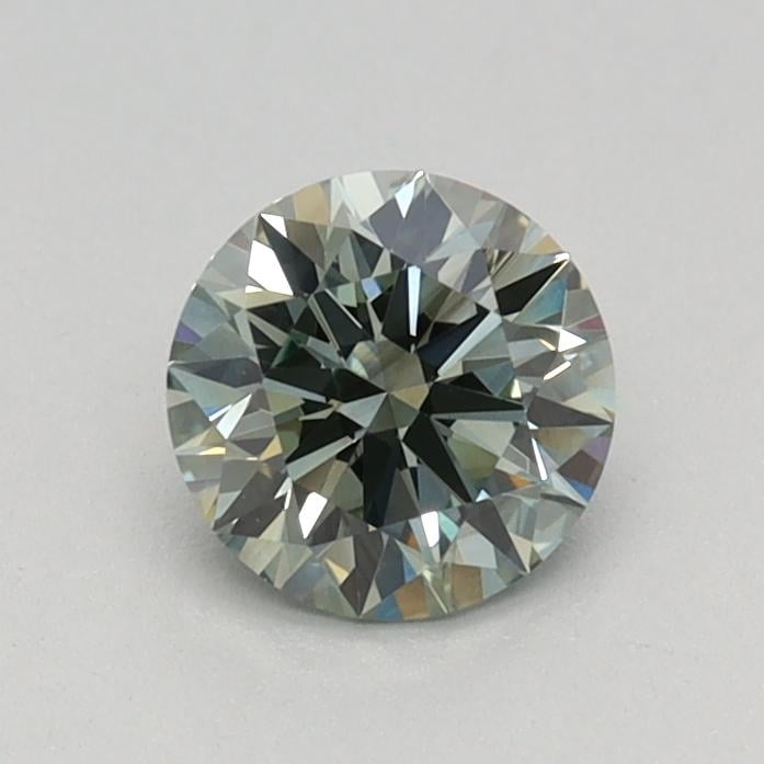 0.54 Ct. Fancy Intense Green Round Lab Grown Diamond
