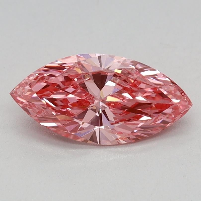 0.57 Ct. Fancy Vivid Pink Marquise Lab Grown Diamond