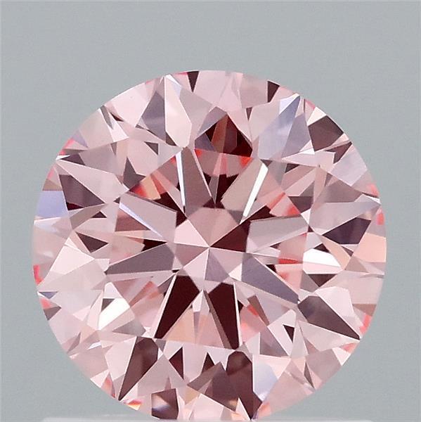 0.96 Ct. Fancy Intense Pink Round Lab Grown Diamond