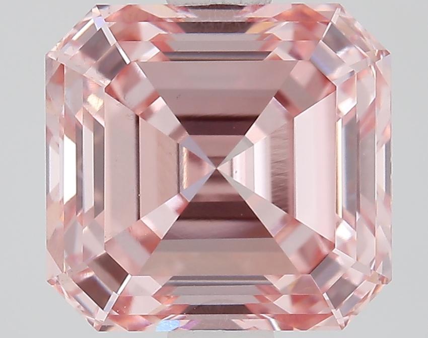 2.02 Ct. Fancy Intense Pink Asscher Lab Grown Diamond