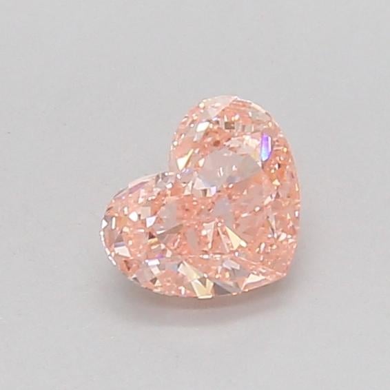 0.53 Ct. Fancy Vivid Pink Heart Lab Grown Diamond