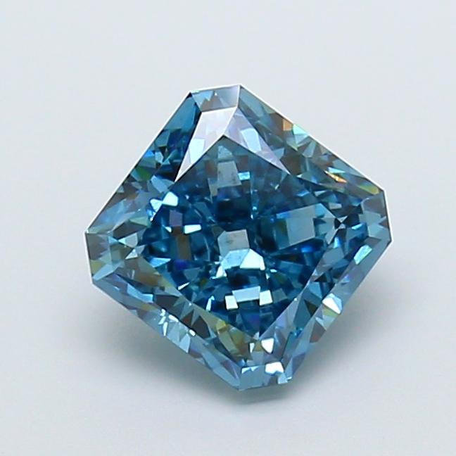 2.02 Ct. Fancy Vivid Blue Radiant Lab Grown Diamond