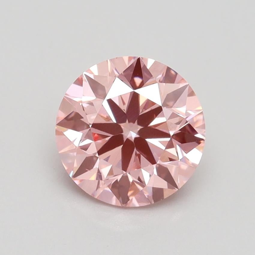 1.36 Ct. Fancy Intense Pink Round Lab Grown Diamond