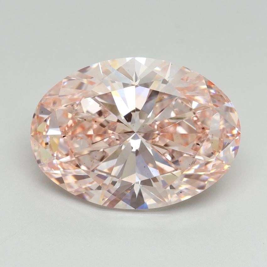 9.00 Ct. Fancy Intense Pink Oval Lab Grown Diamond