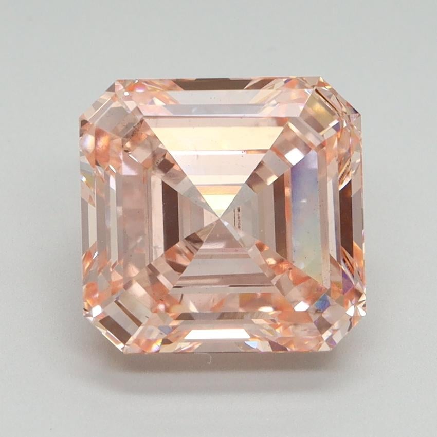 4.01 Ct. Fancy Intense Pink Asscher Lab Grown Diamond