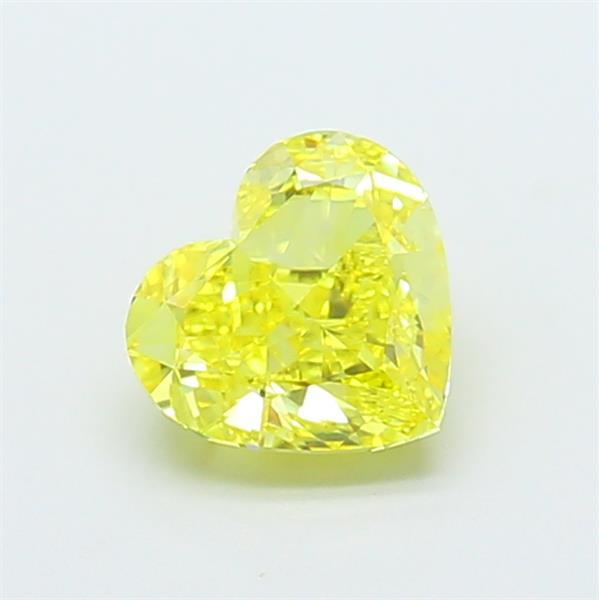 1.06 Ct. Fancy Vivid Yellow Heart Lab Grown Diamond