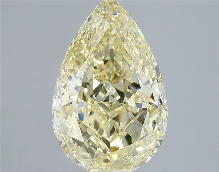 2.51 Ct. Fancy Intense Yellow Pear Lab Grown Diamond