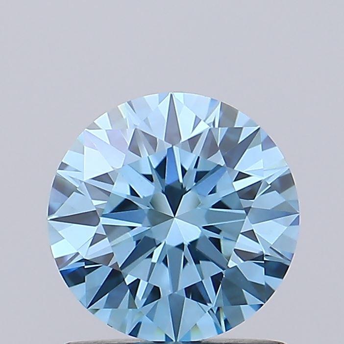1.04 Ct. Fancy Vivid Blue Round Lab Grown Diamond