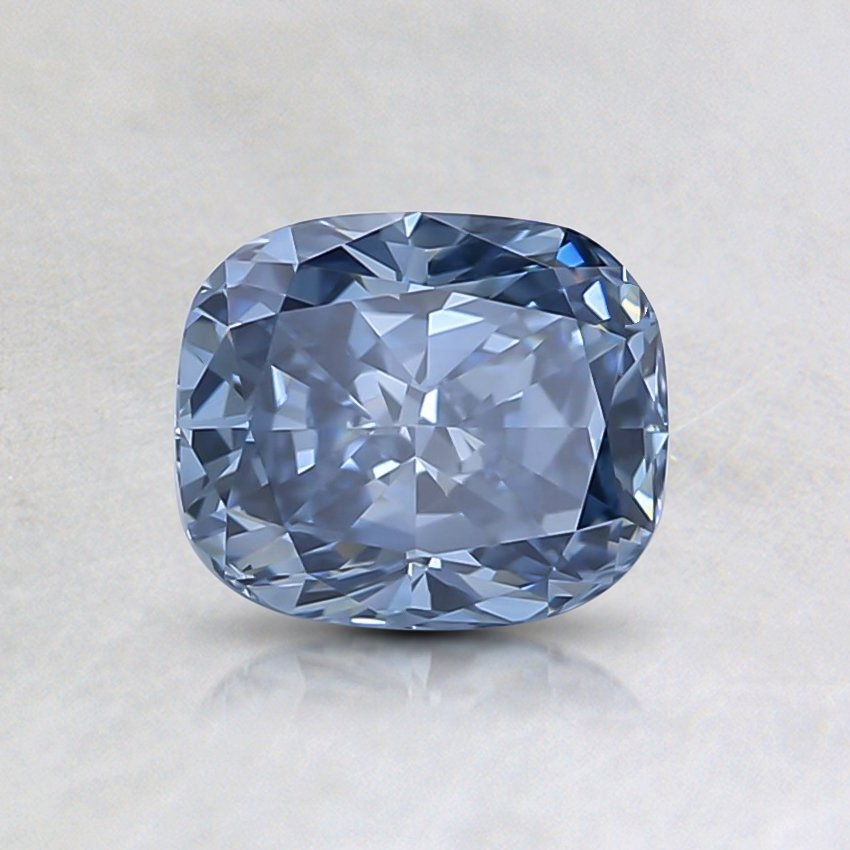 0.72 Ct. Fancy Intense Blue Cushion Lab Grown Diamond