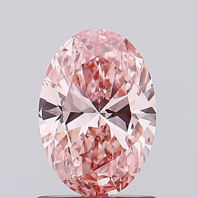 1.02 Ct. Fancy Vivid Pink Oval Lab Grown Diamond