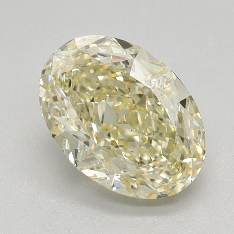 1.13 Ct. Fancy Light Yellow Oval Lab Grown Diamond