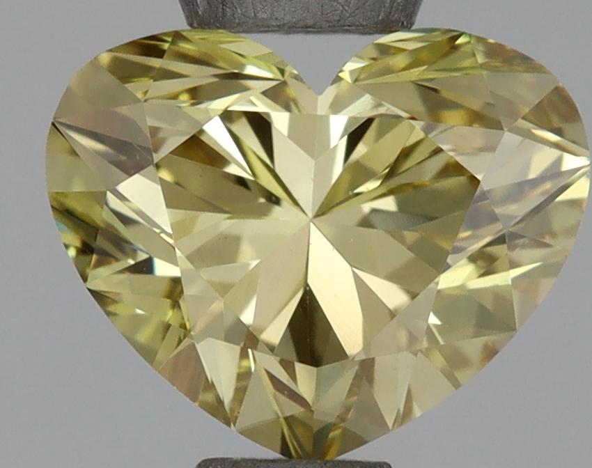 1.11 Ct. Fancy Intense Yellow Heart Lab Grown Diamond