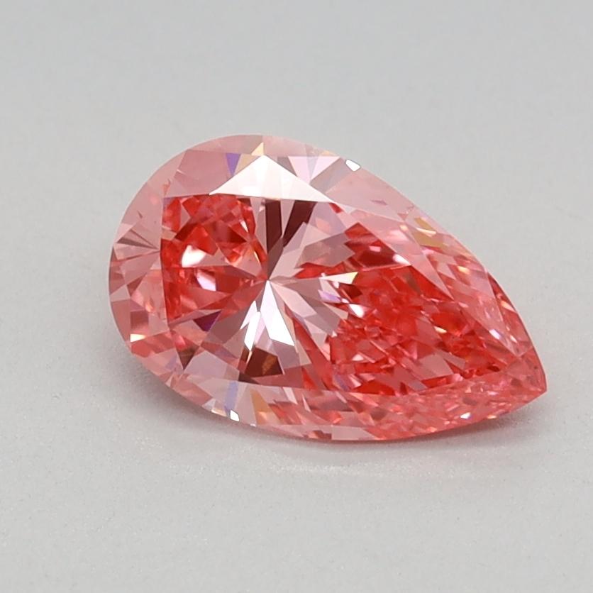 0.63 Ct. Fancy Vivid Pink Pear Lab Grown Diamond