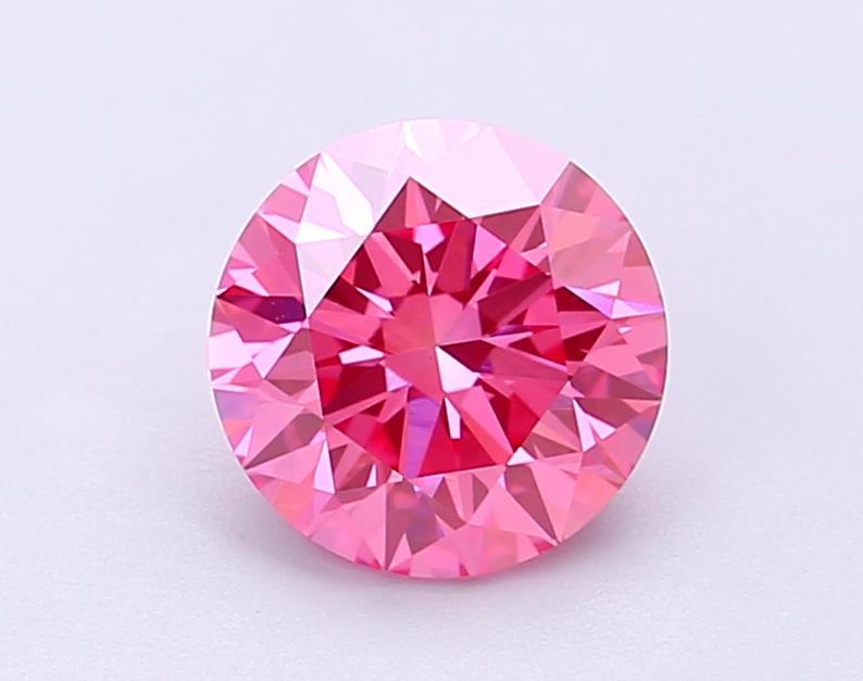 1.5 Ct. Fancy Vivid Pink Round Lab Grown Diamond