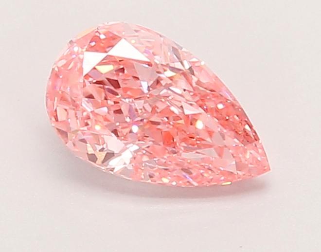 0.82 Ct. Fancy Vivid Yellow Pear Lab Grown Diamond